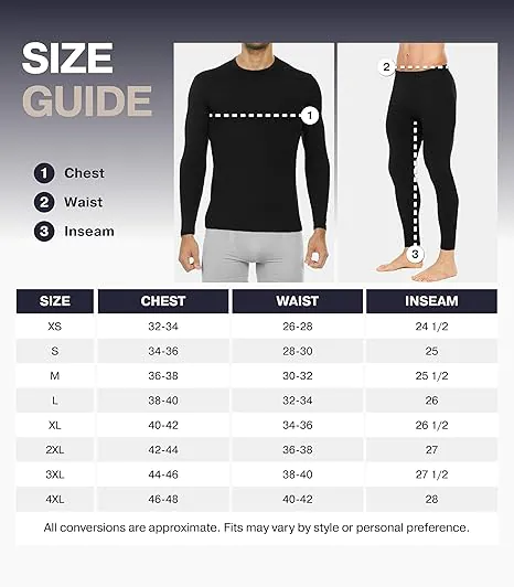 Thermajohn Long Johns Thermal Underwear for Men Fleece Lined Base Layer Set for Cold Weather - Image 5