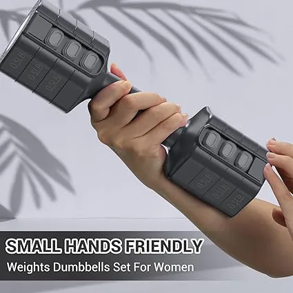 Adjustable Dumbbells Hand Weights Set: Sportneer 4 In 1 Weight Each 2lb 3lb 4lb 5lb Free Weights Dumbbells Set for Women Fast Adjust Dumbbell Set for Men Home Gym Workout Strength Training Exercise - Image 6